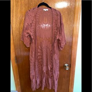 Orange Boho Robe, Size L, Rebellion Brand
